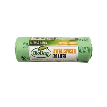 Biodegradable Bin Liners 30L (14 Bags) | BioBag