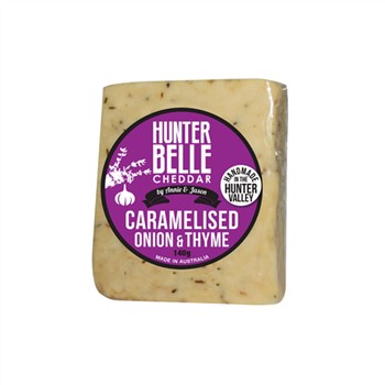 Cheddar Caramelised Onion & Thyme 140g | Hunter Belle Dairy Co