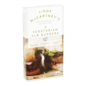 Vegetarian Burger Patties 227g | Linda Mccartney
