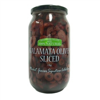 Kalamata Olives Sliced 1kg | The Market Grocer