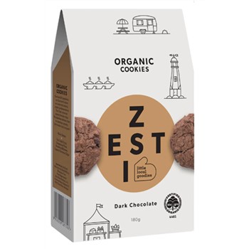 Organic Cookies Choc 180g | Zesti