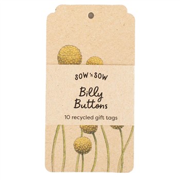 Gift Tag Billy Buttons 10pk | Sow 'n Sow 