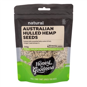 Hemp Seeds Australian Hulled 200g | Honest To Goodness