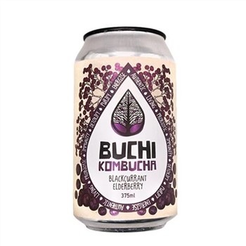 Kombucha Blackcurrant Elderberry 375mL | Buchi