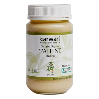 Tahini Hulled Organic 375g | Carwari