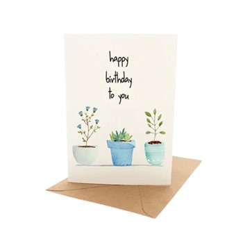 Card Birthday Plants | Pleasant Tree